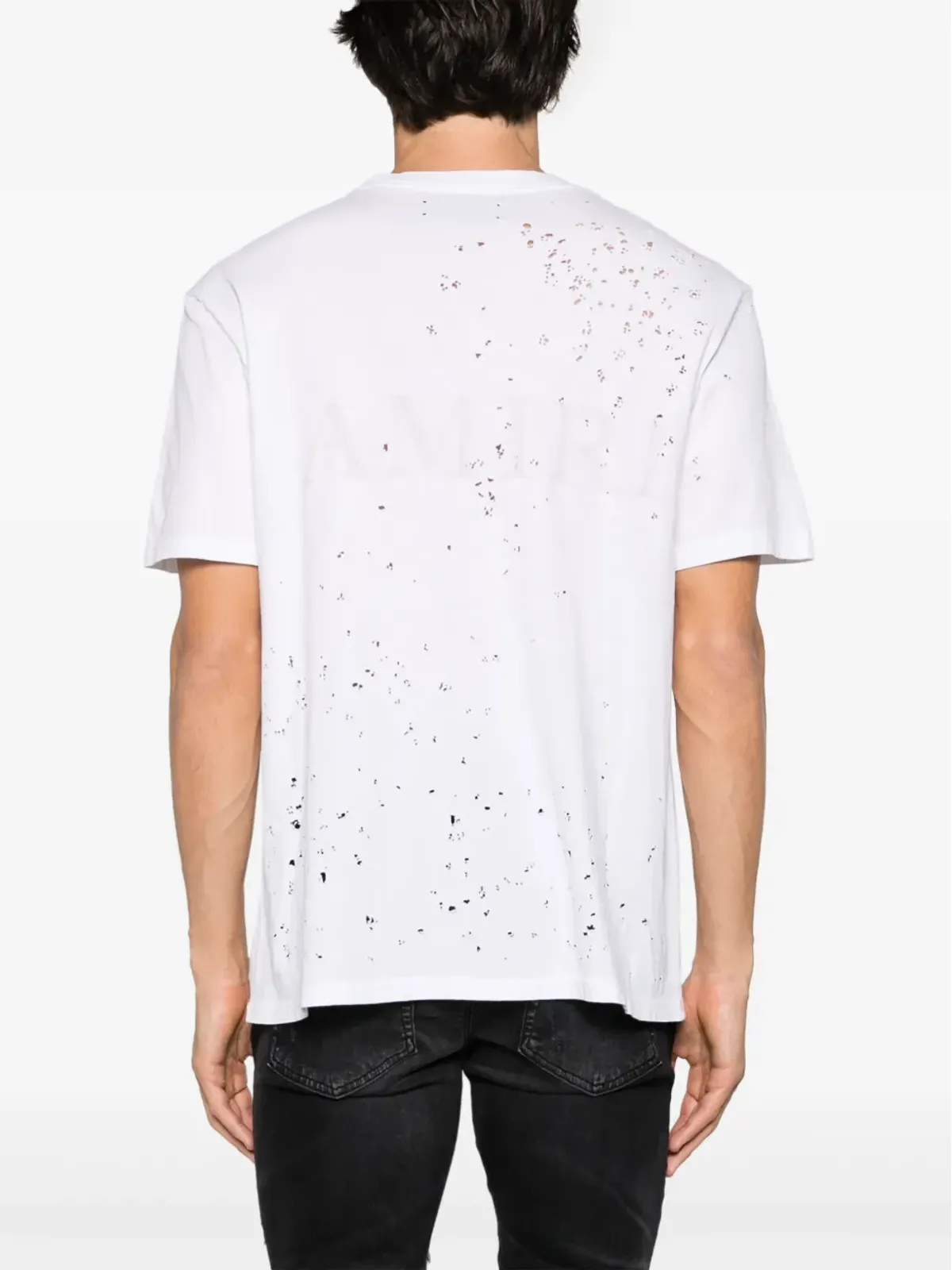 AMIRI コアショットガン ダメージ加工 Tシャツ - ホワイト - 画像4