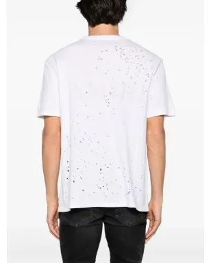 AMIRI コアショットガン ダメージ加工 Tシャツ - ホワイト - サムネイル4