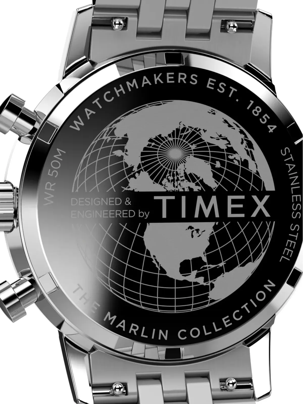 TIMEX マリン クロノグラフ タキメーター - シルバー - 画像5