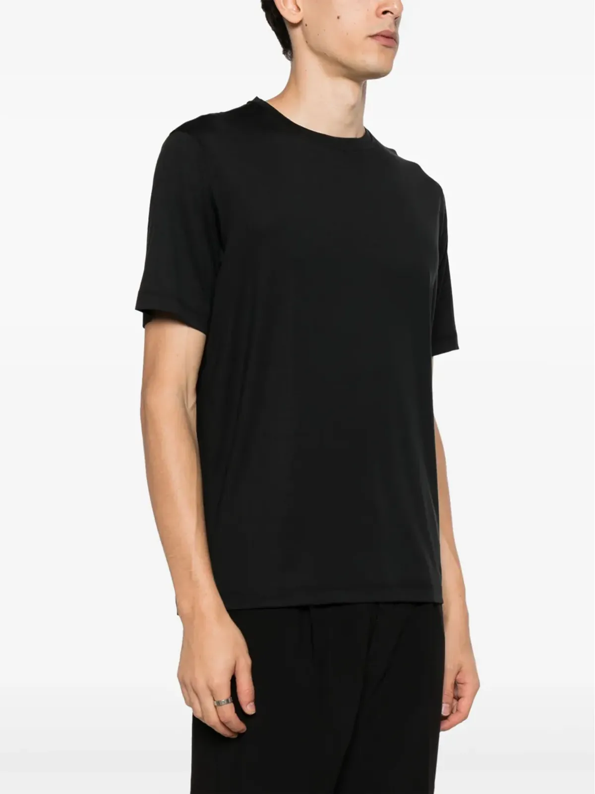 Emporio Armani ロゴ刺繍 クルーネック Tシャツ - 画像3
