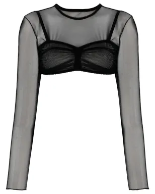 Ioana Ciolacu セミシアー構造のクロップドトップ - サムネイル1
