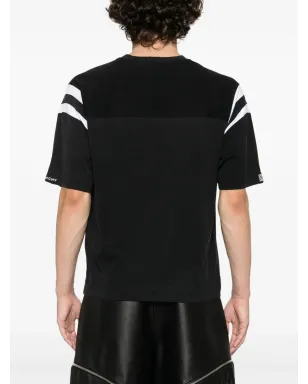 Givenchy パネルドVネック コットンTシャツ - ブラック - サムネイル4