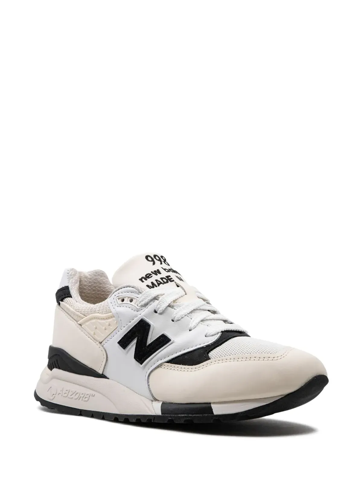 New Balance 998 USA製 ホワイト/ブラック スニーカー - 画像2