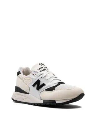 New Balance 998 USA製 ホワイト/ブラック スニーカー - サムネイル2