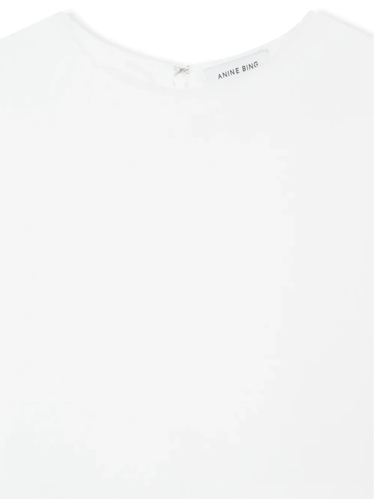 ANINE BING Maddie クレープ生地Tシャツ - ホワイト - 画像4