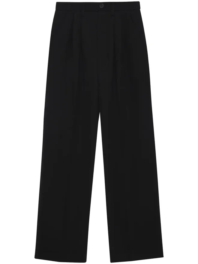 ANINE BING ANINE BING Carrie ワイドレッグ ウールパンツ - ブラックの商品画像