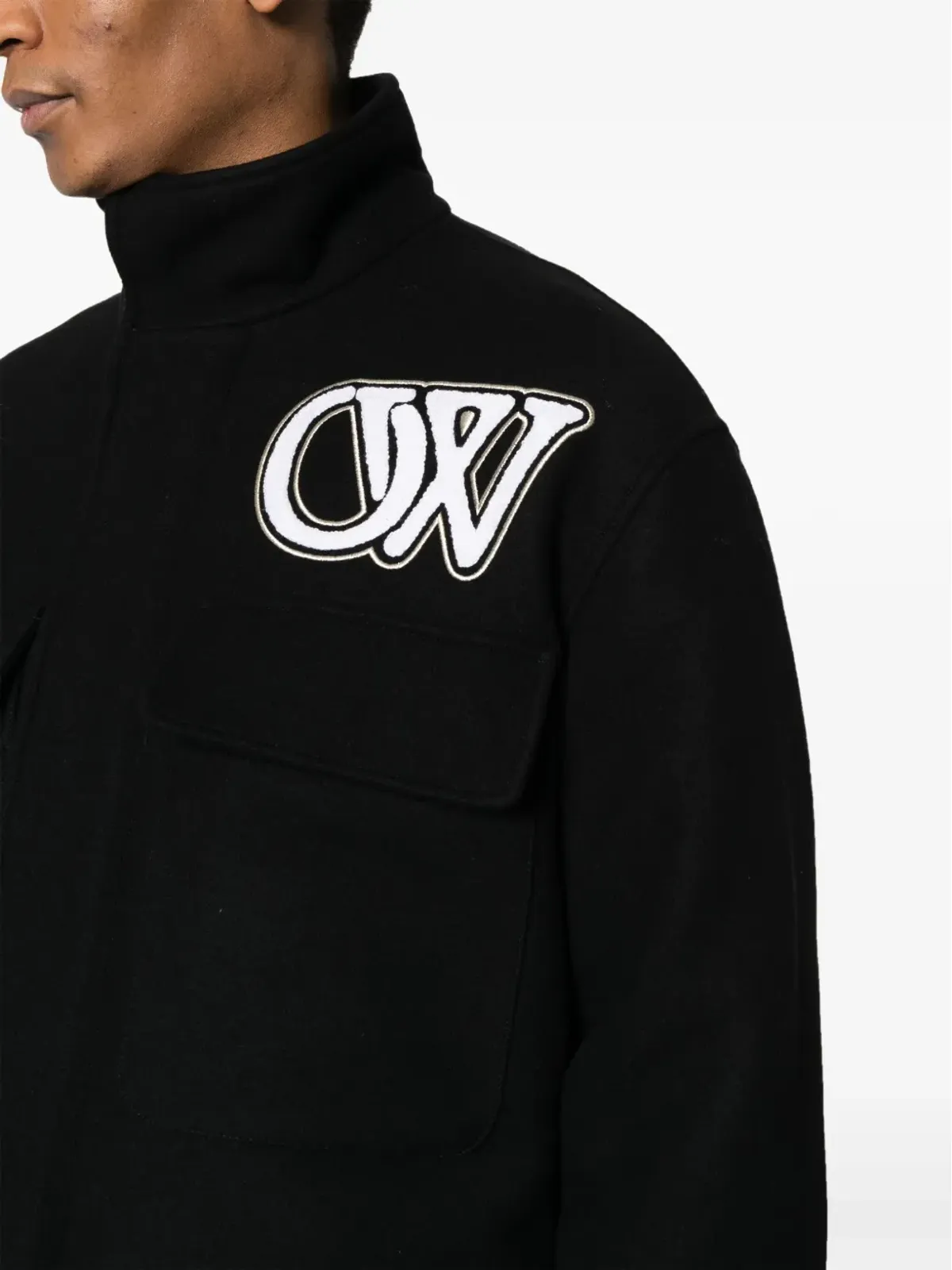 Off-White Phase Varsity ウール混紡ジャケット - ブラック - 画像5