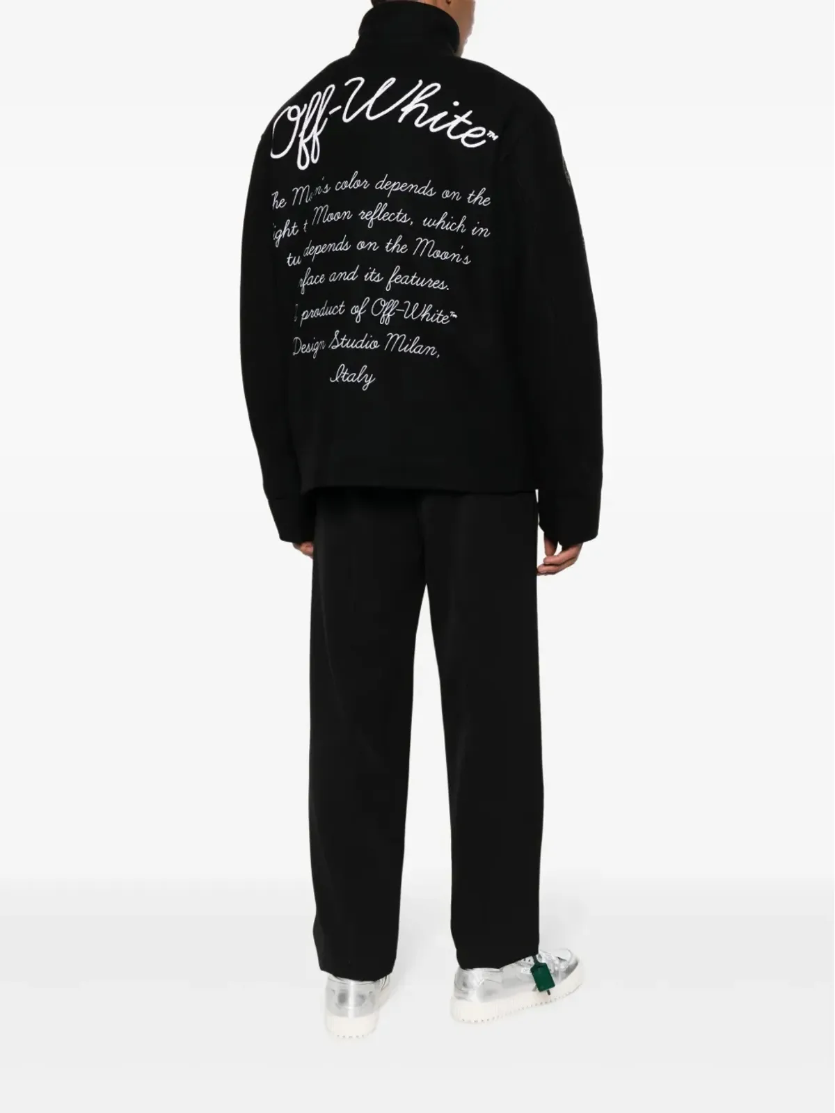 Off-White Phase Varsity ウール混紡ジャケット - ブラック - 画像2