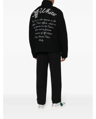 Off-White Phase Varsity ウール混紡ジャケット - ブラック - サムネイル2