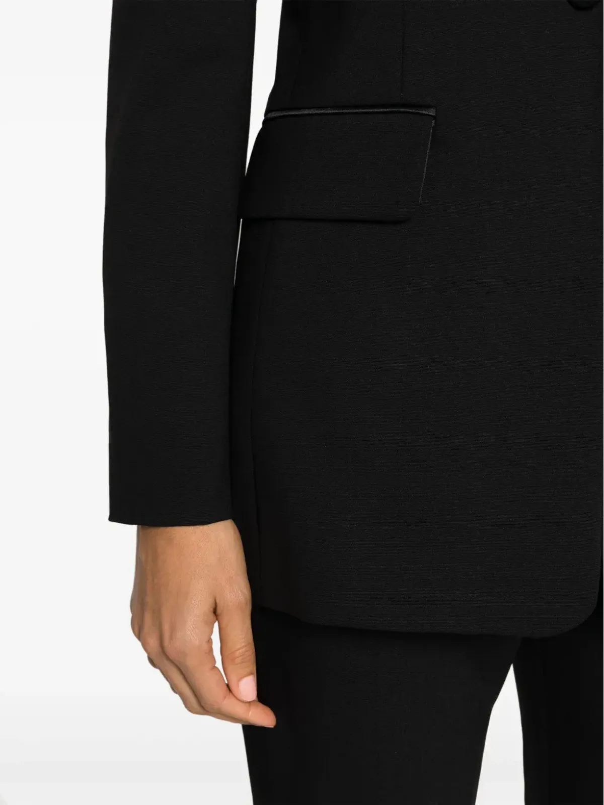 Max Mara シングルブレスト ウール混紡 ブレザー - ブラック - 画像5