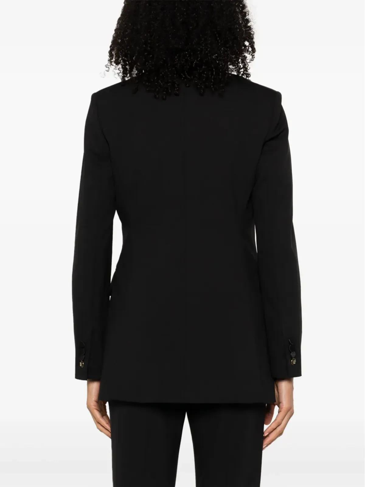 Max Mara シングルブレスト ウール混紡 ブレザー - ブラック - 画像4