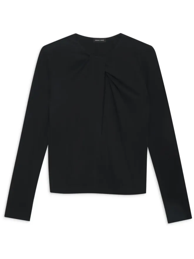ANINE BING ANINE BING Amaya カットアウトトップ - ブラックの商品画像