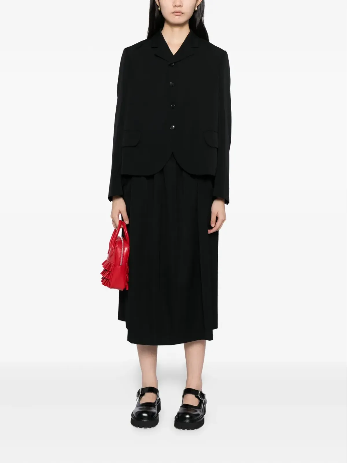 Comme Des Garçons Girl ウール ミディスカート - 画像2
