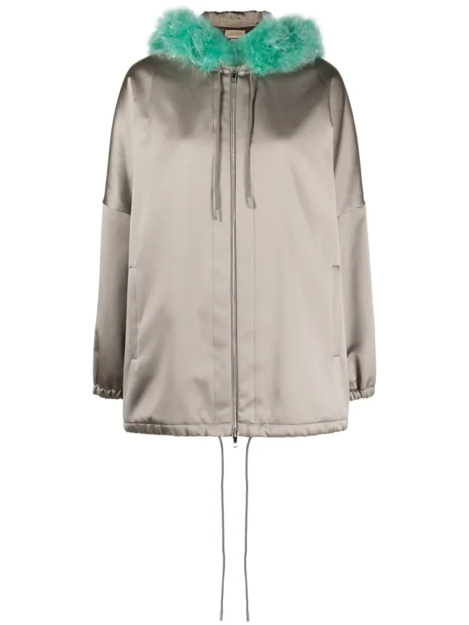 Gucci Gucci ファー付きサテンパーカコートの商品画像
