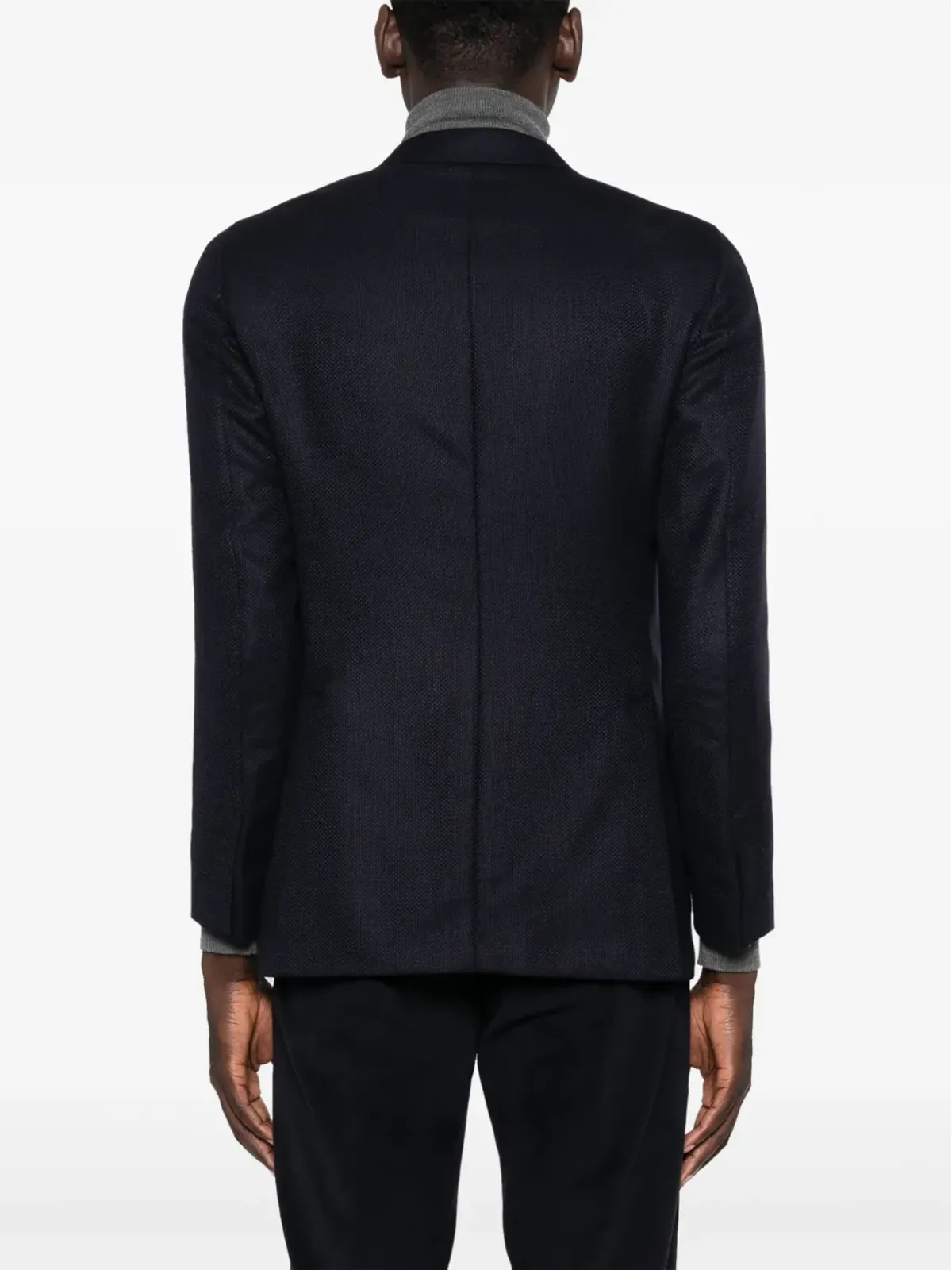 Bagnoli Sartoria Napoli シングルブレスト バージンウール ブレザー - ブルー - 画像4