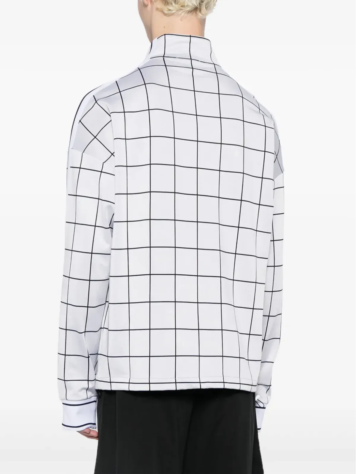Haider Ackermann ロゴプリント チェックジャケット - 画像4