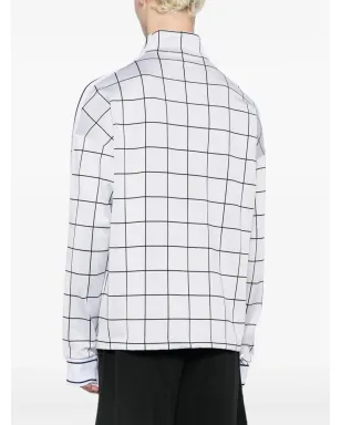 Haider Ackermann ロゴプリント チェックジャケット - サムネイル4