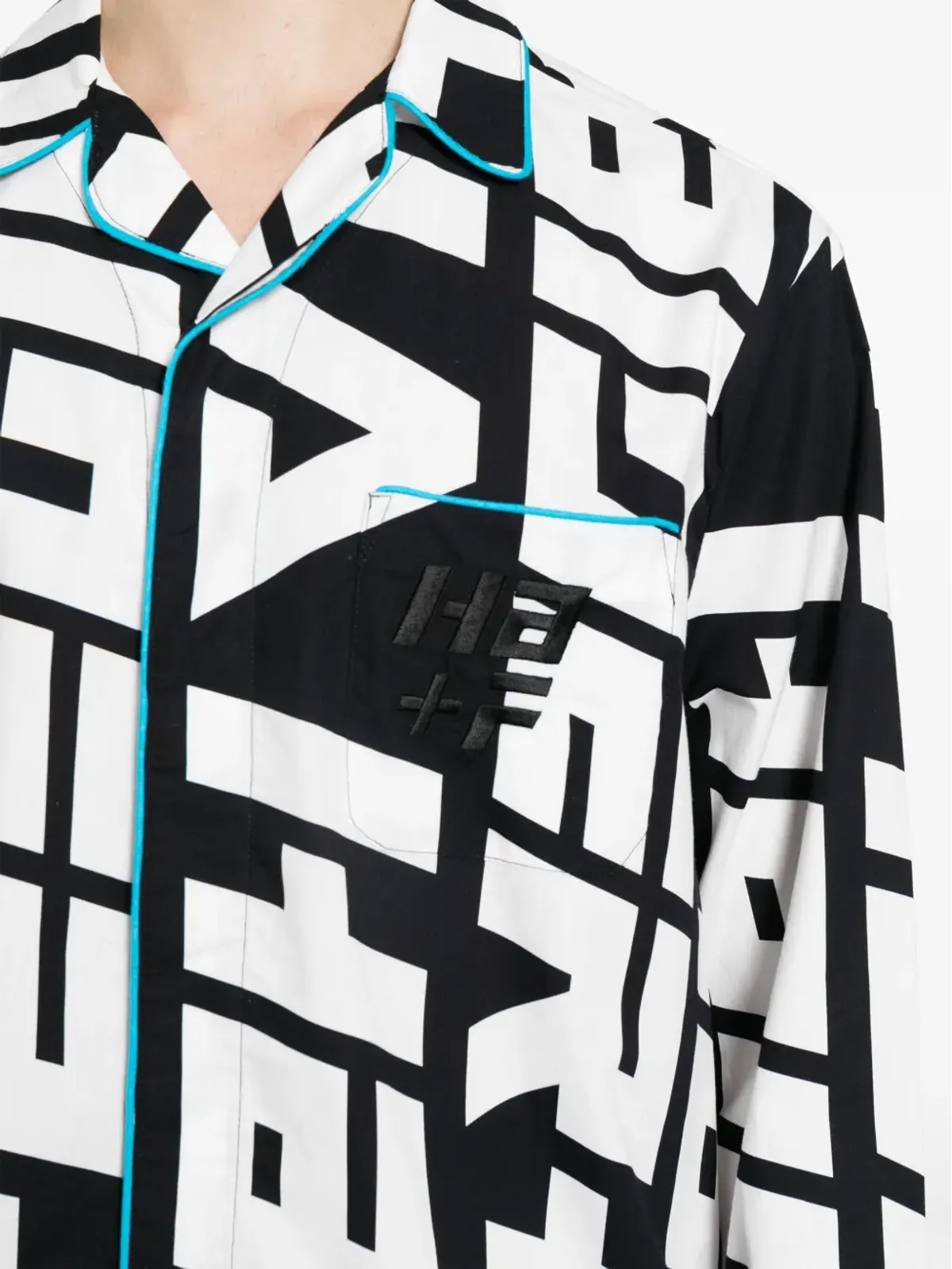 Haider Ackermann モノグラムプリント コットンシャツ - 画像5