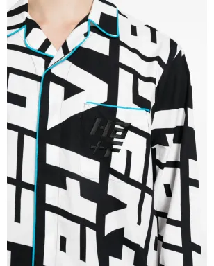 Haider Ackermann モノグラムプリント コットンシャツ - サムネイル5