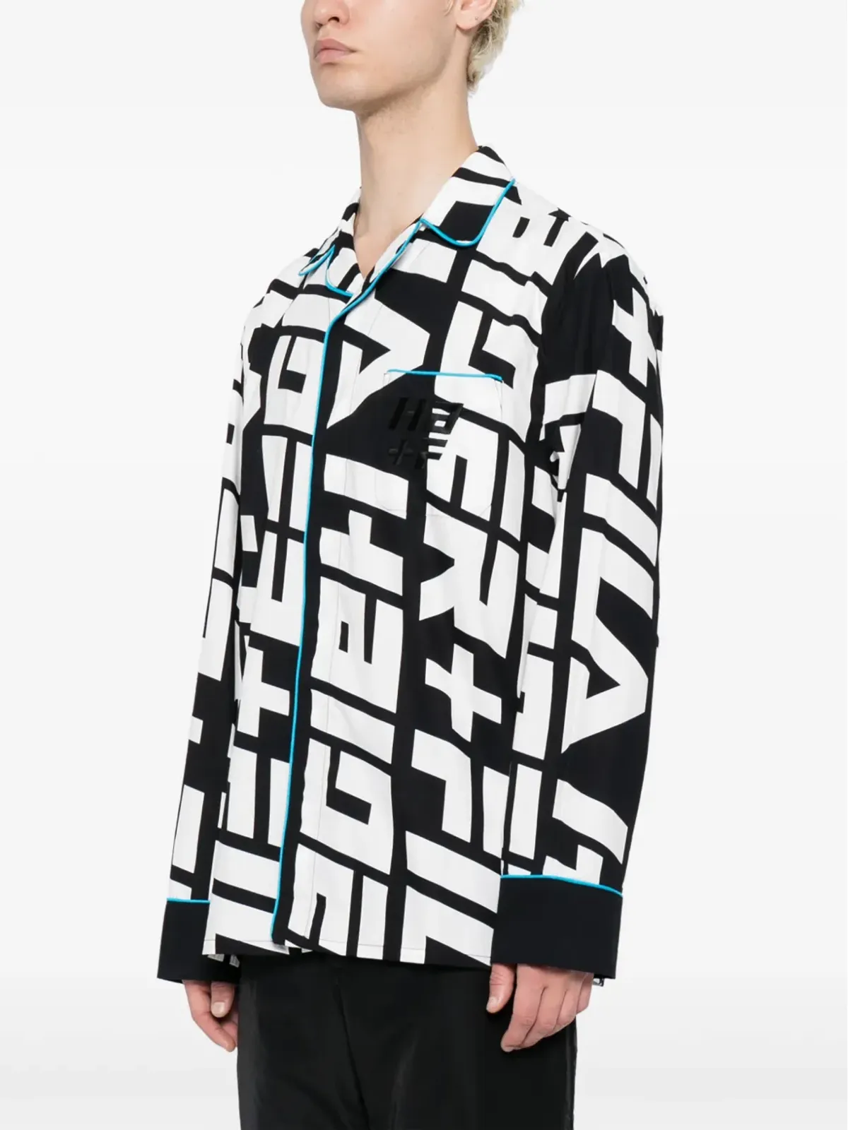 Haider Ackermann モノグラムプリント コットンシャツ - 画像3