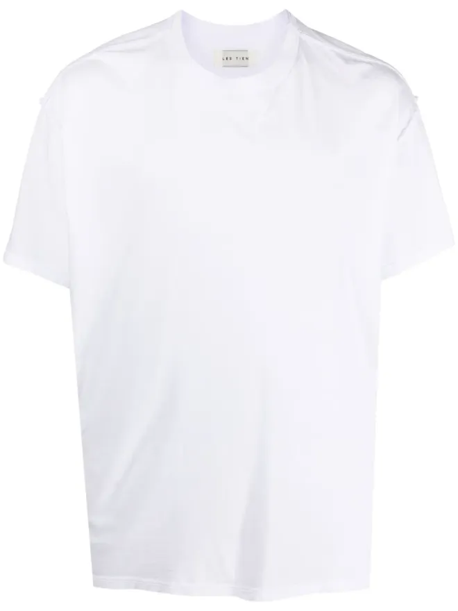 Les Tien Les Tien クルーネック コットン Tシャツの商品画像