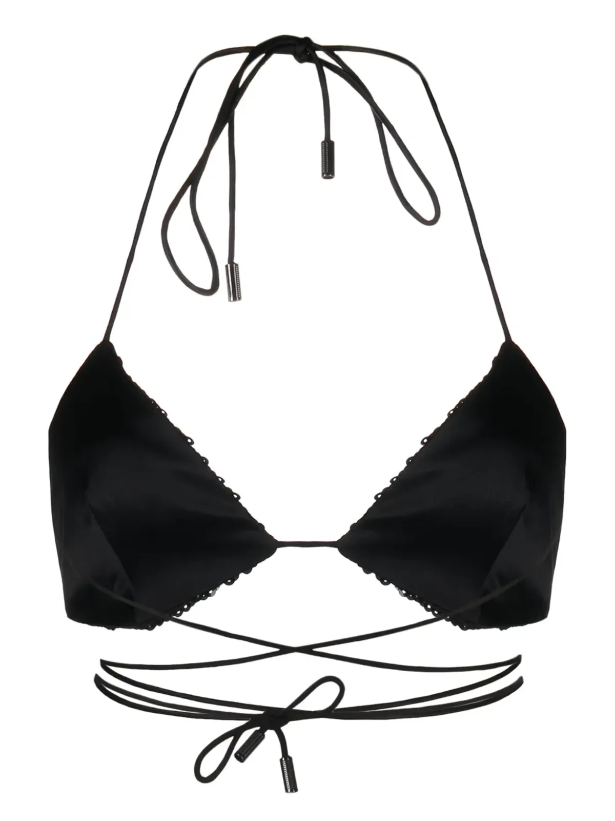 Nuè Jade sequinned bra - Black - 画像2