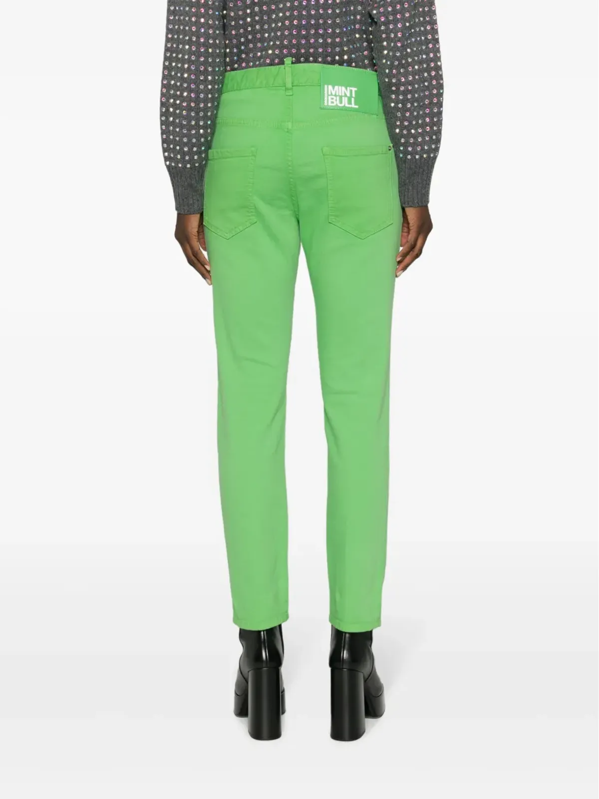 DSQUARED2 ブル クロップドジーンズ - グリーン - 画像4