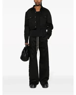 Rick Owens DRKSHDW カットアウト・クロップドジャケット - ブラック - サムネイル2