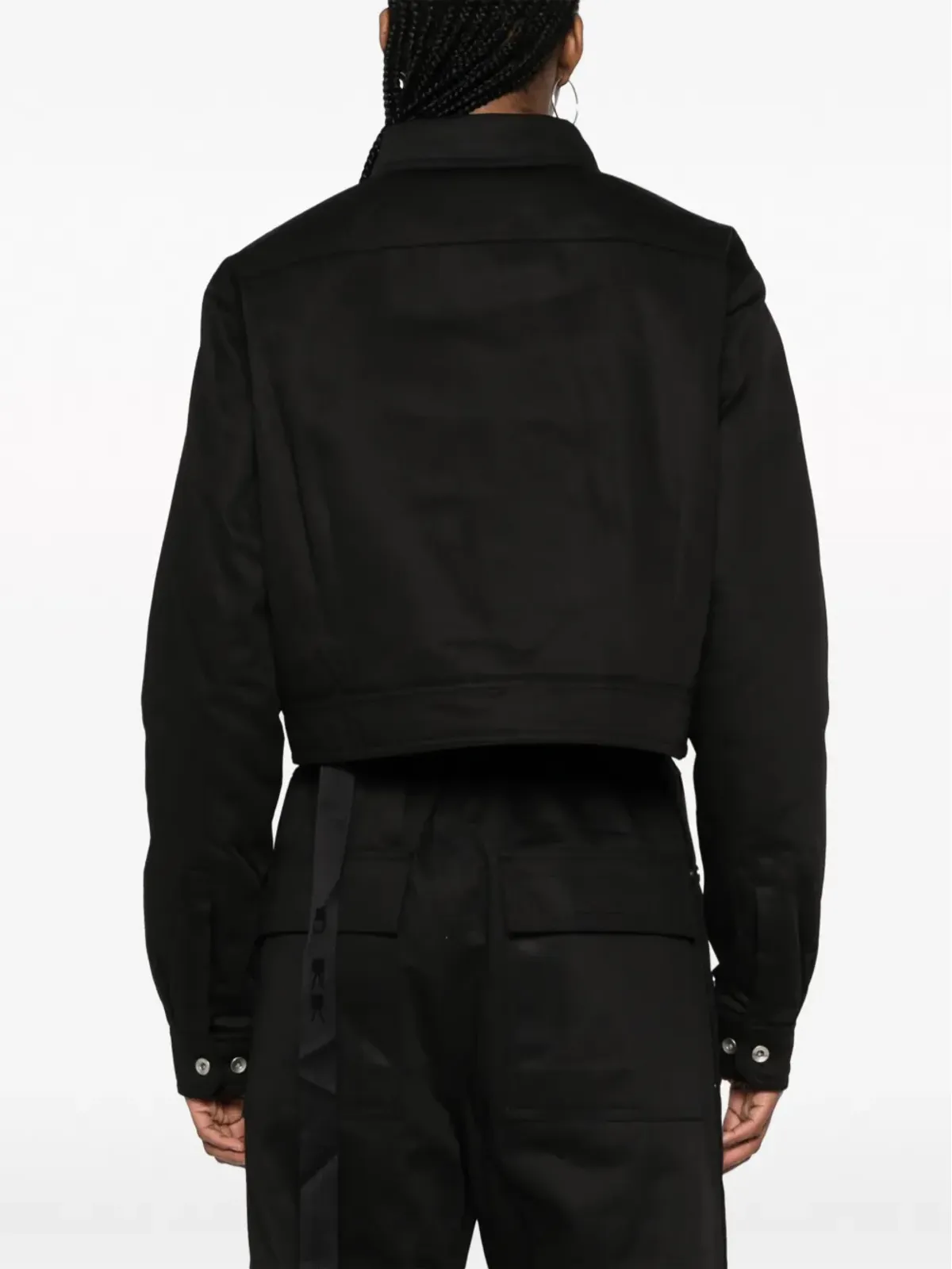 Rick Owens DRKSHDW カットアウト・クロップドジャケット - ブラック - 画像4