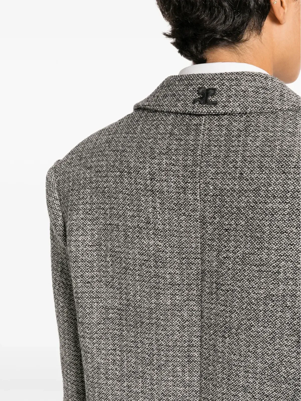 Courrèges ストラップディテールのテーラードコート - 画像5