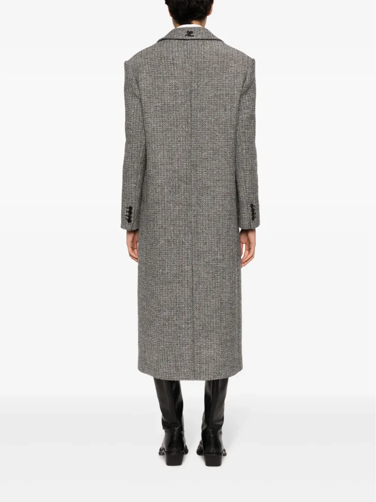 Courrèges ストラップディテールのテーラードコート - 画像4