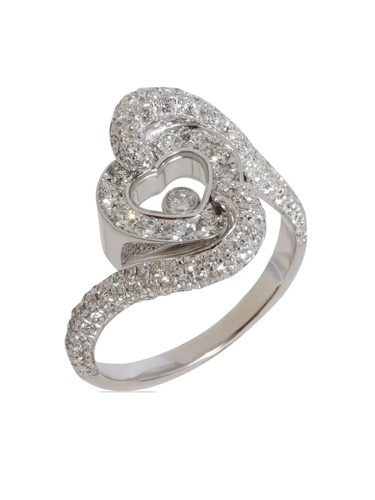 Chopard Pre-Owned ハッピーダイヤモンド ハート ダイヤモンド リング - 画像4