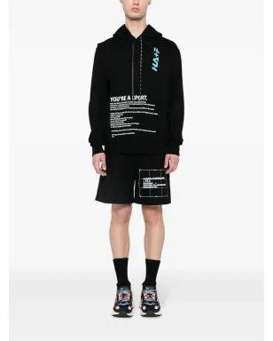 Haider Ackermann テキストプリント コットン パーカー - サムネイル2