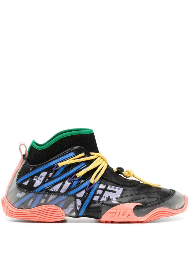 Haider Ackermann Haider Ackermann x FILA Tori panelled sneakers - Blackの商品画像