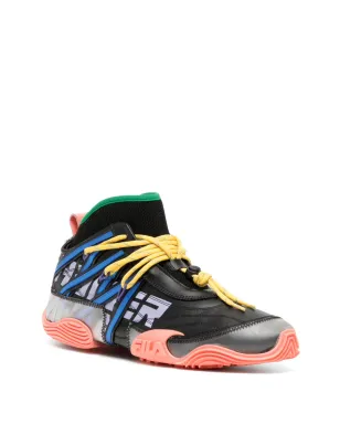 Haider Ackermann x FILA Tori panelled sneakers - Black - サムネイル2
