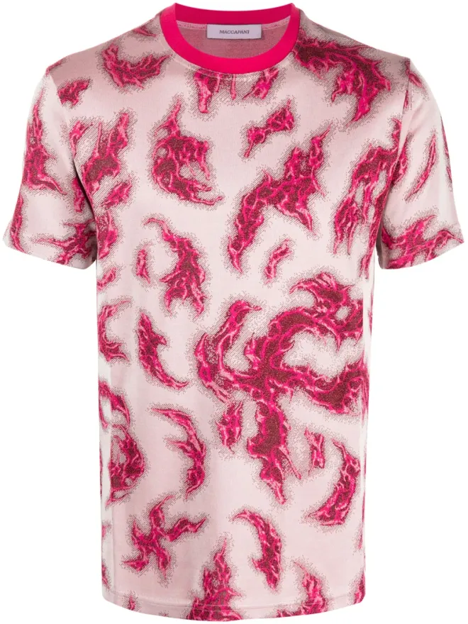 Maccapani Maccapani グラフィックプリント ジャカード Tシャツの商品画像