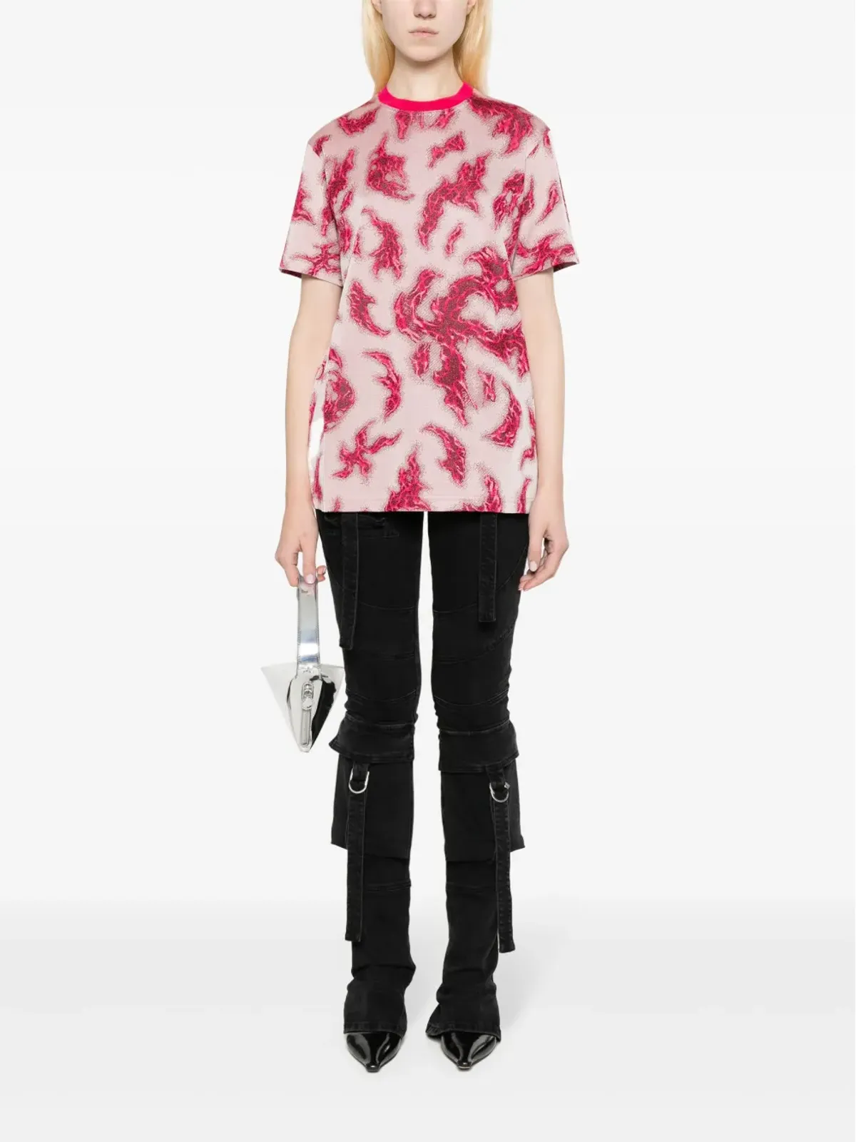 Maccapani グラフィックプリント ジャカード Tシャツ - 画像3