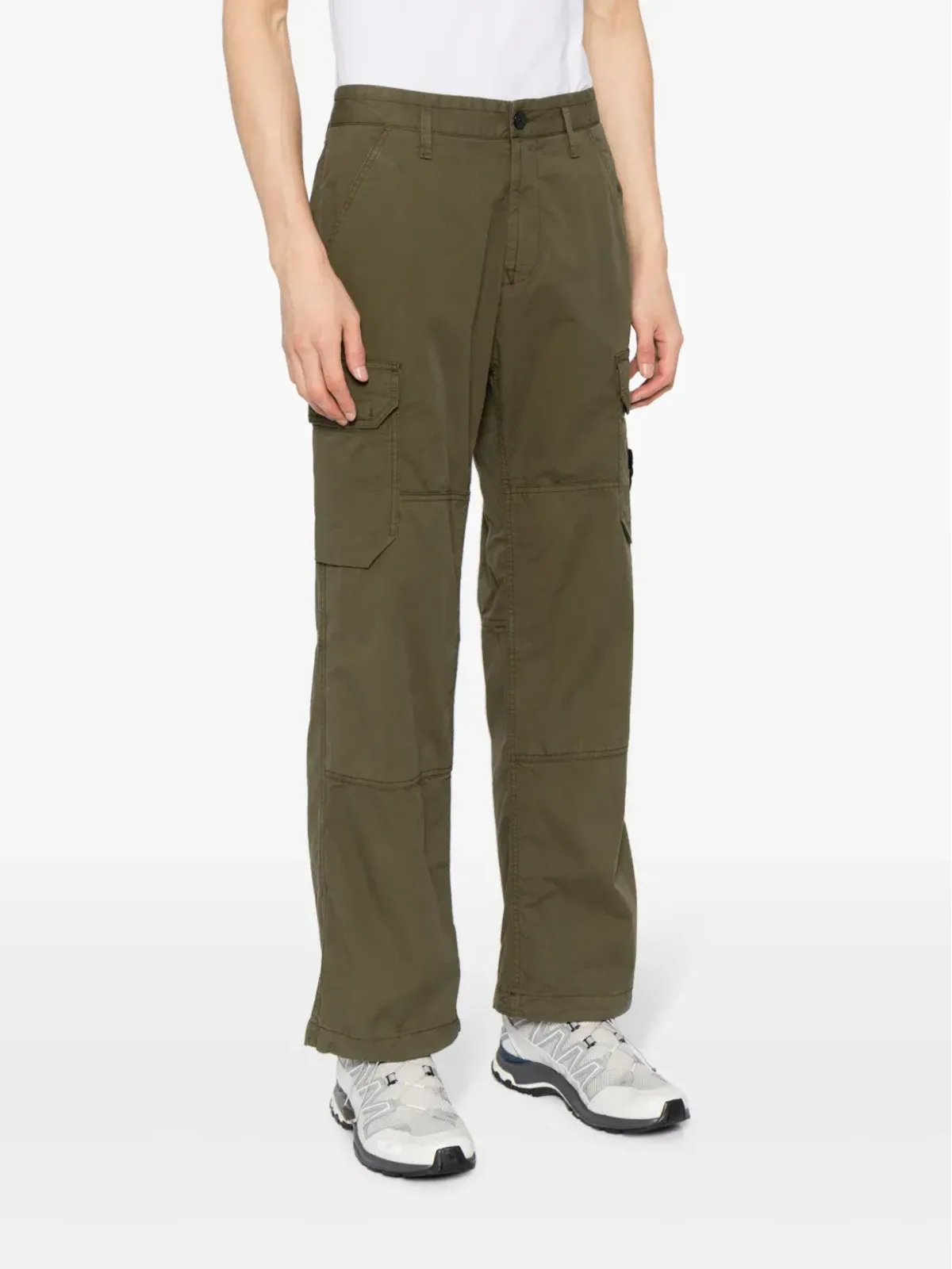 Stone Island コンパスアップリケ カーゴパンツ - 画像3