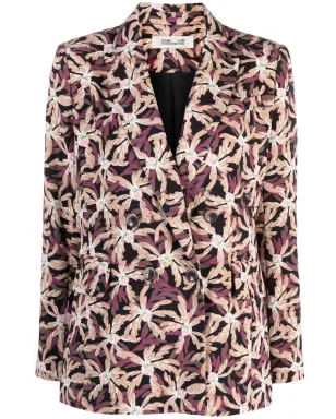 DVF Diane von Furstenberg グロリア 花柄ダブルブレストブレザー - サムネイル1