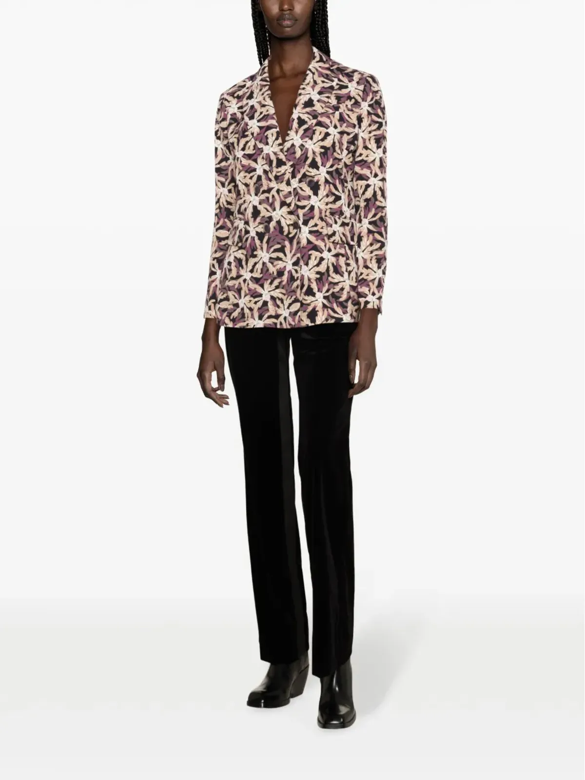 DVF Diane von Furstenberg グロリア 花柄ダブルブレストブレザー - 画像2