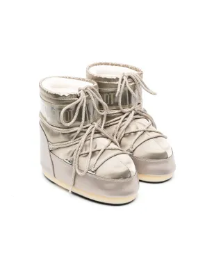 Moon Boot Kids アイコンロー スノーブーツ - メタリック - サムネイル1