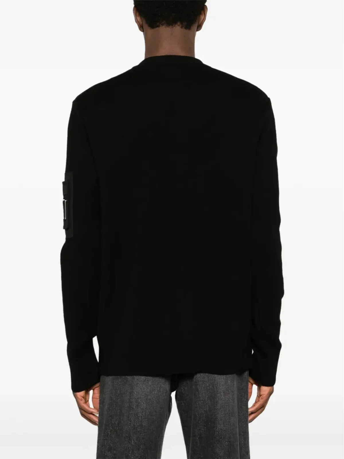 Givenchy ポケットアップリケ ウールセーター - ブラック - 画像4