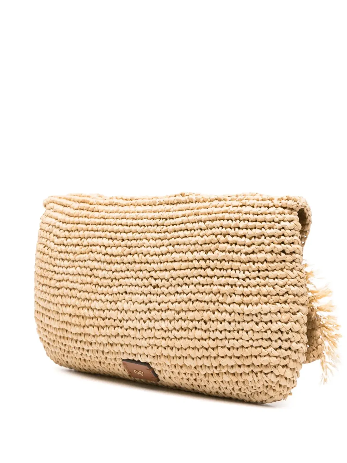 Anya Hindmarch ボウ ラフィア クラッチバッグ - Neutrals - 画像3