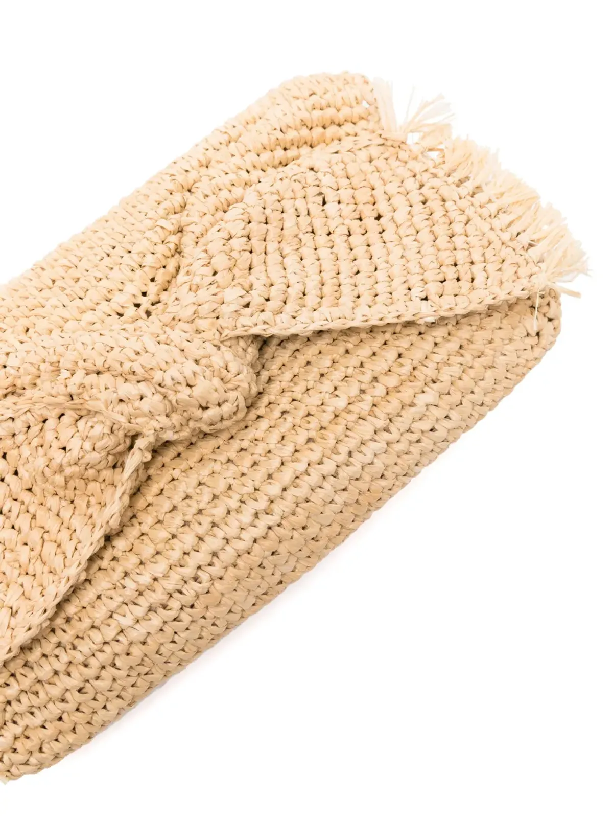 Anya Hindmarch ボウ ラフィア クラッチバッグ - Neutrals - 画像4