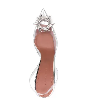 Amina Muaddi Begum Glass スリングバックパンプス - サムネイル4