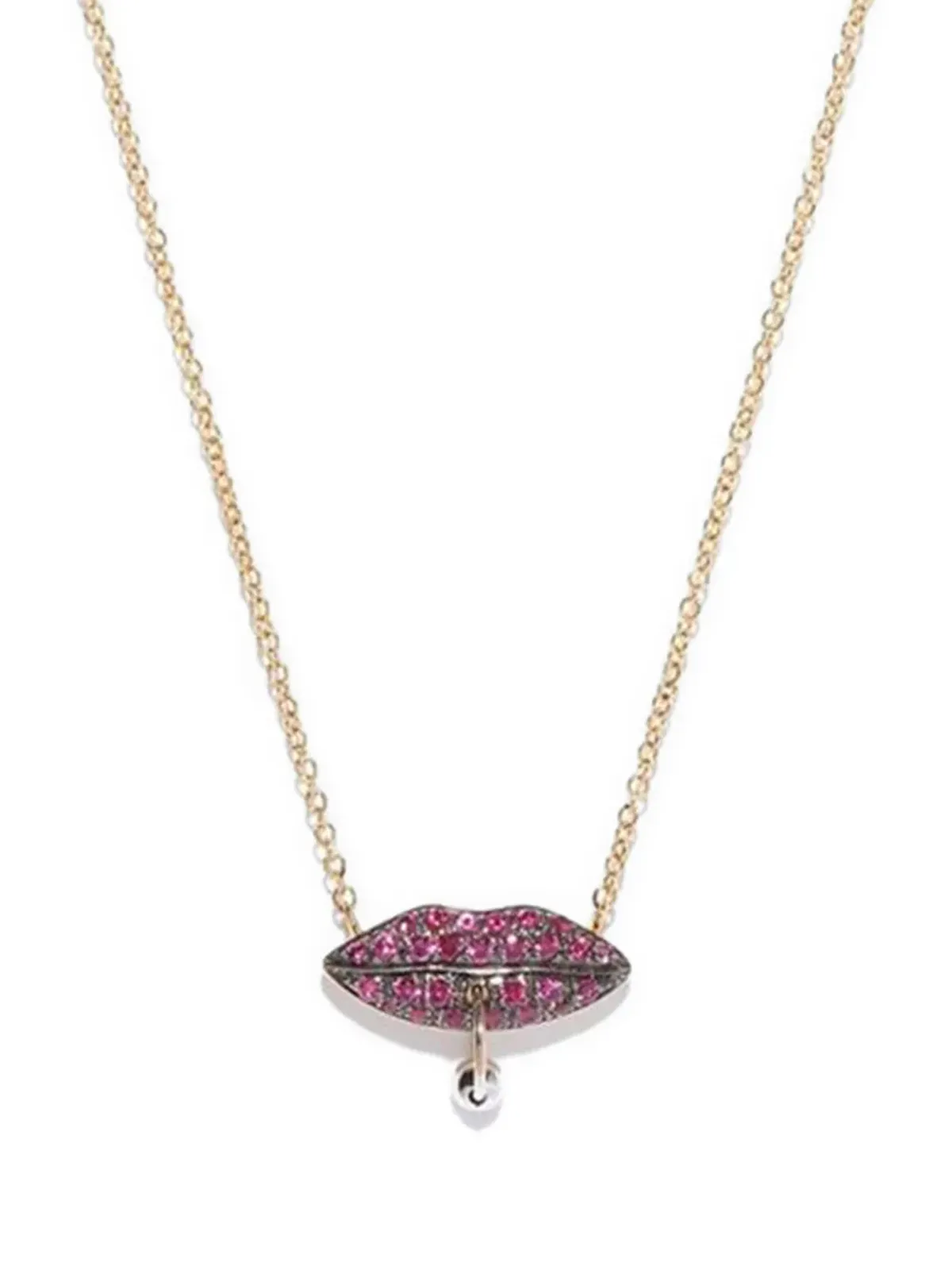 Delfina Delettrez リップペンダント ルビー ネックレス - 画像1