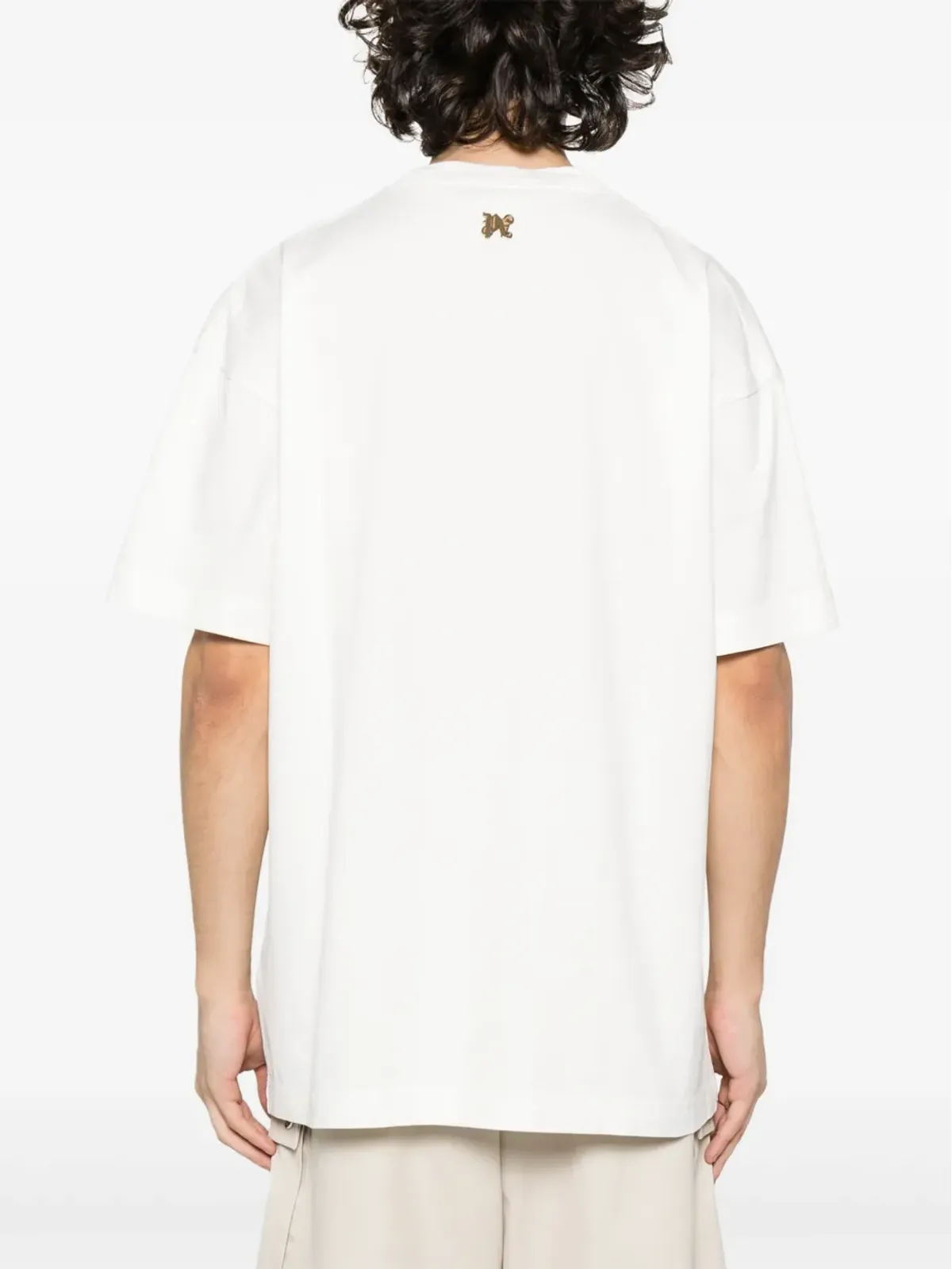 Palm Angels バーニングモノグラムプリント Tシャツ - ホワイト - 画像4