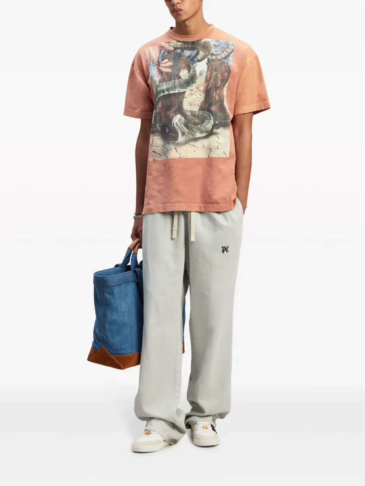 Palm Angels ダイスゲーム コットンTシャツ - ピンク - 画像2