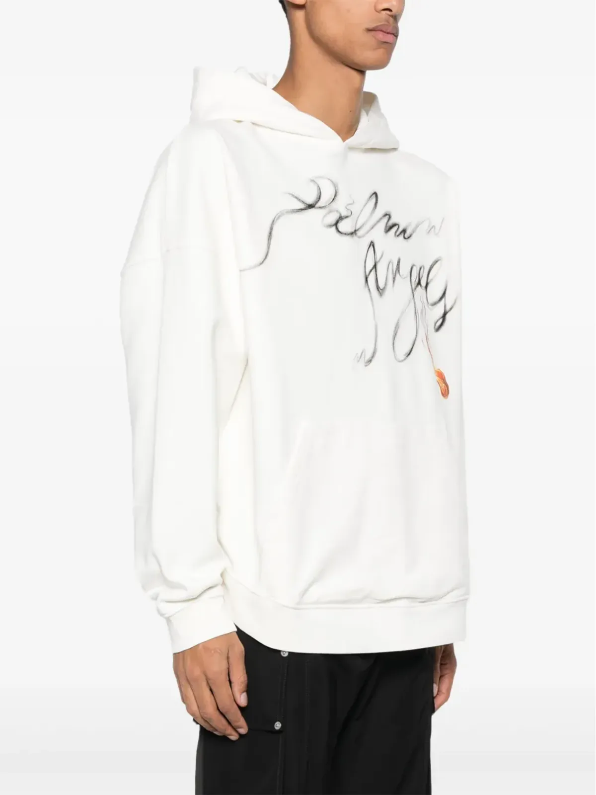 Palm Angels フォギー ロゴプリント パーカー - ホワイト - 画像3