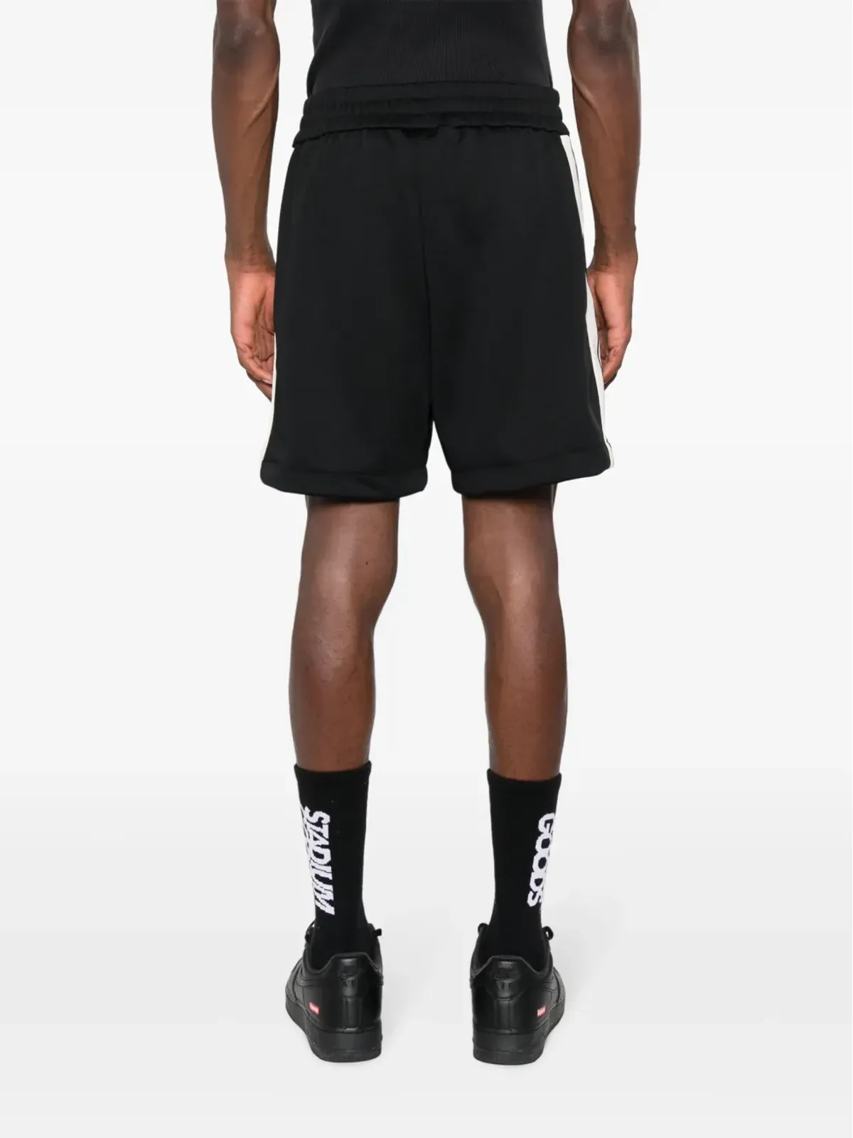 Palm Angels monogram-embroidered track shorts - 画像4